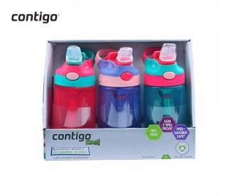 Contigo 康迪克 儿童吸管防漏水壶套装 414毫升x3支(女孩款) Contigo 康迪克 儿童吸管防漏水壶套装 414毫升x3支(女孩款)